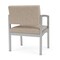 Lesro Lenox Steel Guest Chair, Stone (Beige) Seat, Stone Back, 24.5 W 24.5 L 32 H, Linette Vinyl Seat LS1201 - alternate 3